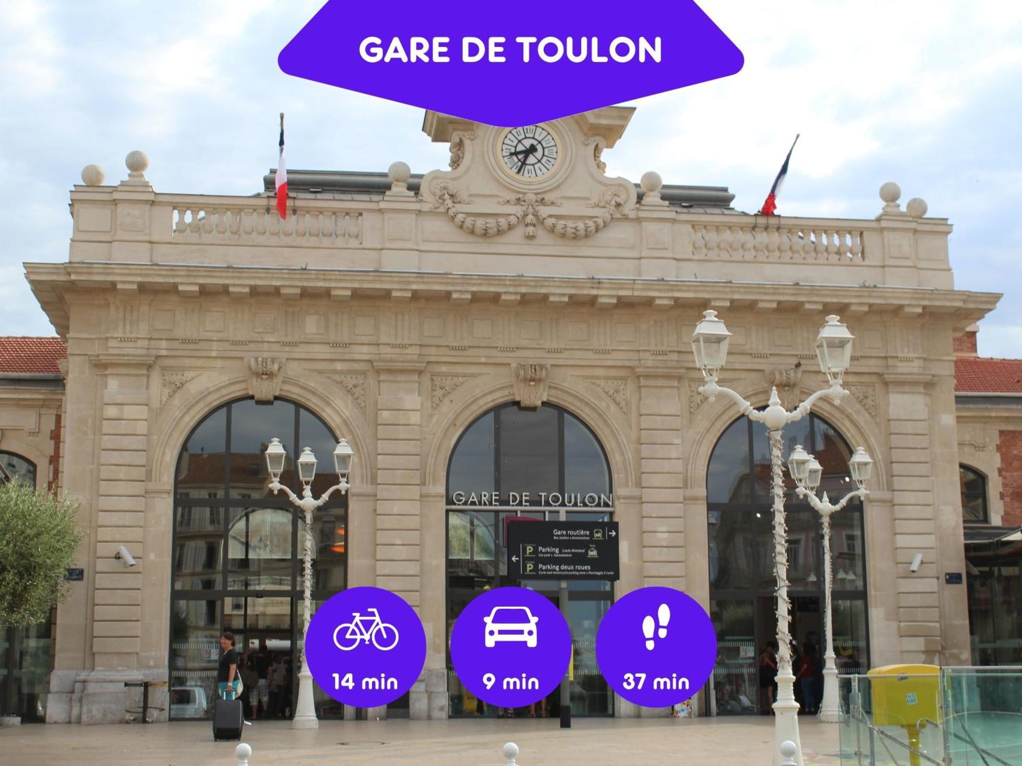 טולון Bao Location - Ideal Pro & Groupe - Calme - Lumineux - Wifi - Terrasse - Jardin - Plage A 2Km - Proche Centre Ville, Gare, Commerces - Parking Prive מראה חיצוני תמונה